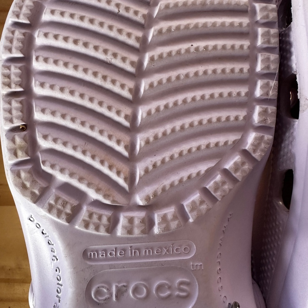 Purple Crocs